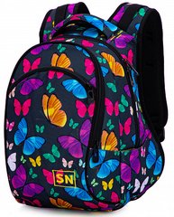 Рюкзак жіночий чорний з метеликами SkyName 50-25