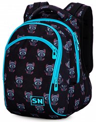 Рюкзак жіночий чорний з кошенятами SkyName 50-29