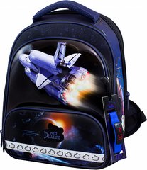 Ранець шкільний для хлопчиків чорно-синій, космос DeLune 9-126