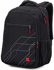 Рюкзак мужской черный с красным SkyName 90-124R