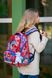 Ранець шкільний для дівчаток рожево-блакитний, собачка в шапці DeLune 10-002 9