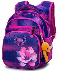 Рюкзак шкільний для дівчаток фіолетовий з квіткою SkyName R3-243