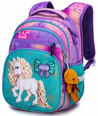 Рюкзак шкільний для дівчаток бузковий з однорогом SkyName R3-245