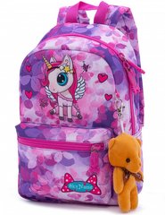 Рюкзак детский для девочек, розовый, единорог SkyName 1102