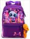 Рюкзак дитячий для дівчаток фіолетовый, панда SkyName 1103 2