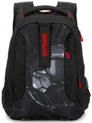 Рюкзак мужской черный с красным SkyName 91-1R